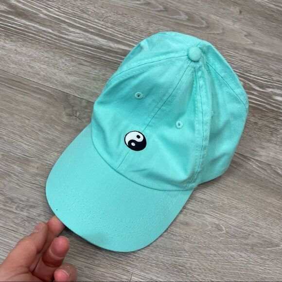 Yin Yang Baseball Hat Unstructured Soft Cotton Adjustable Strap Back - Picture 1 of 4